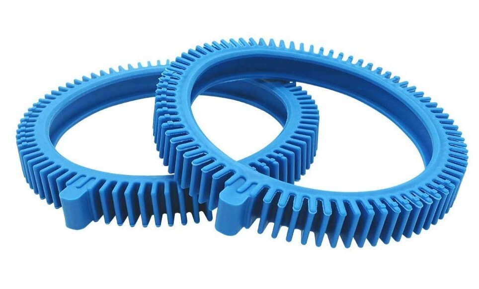 Pool blue front tires with hump Cleaner parts 2X/4X pressure wheels 2pcs