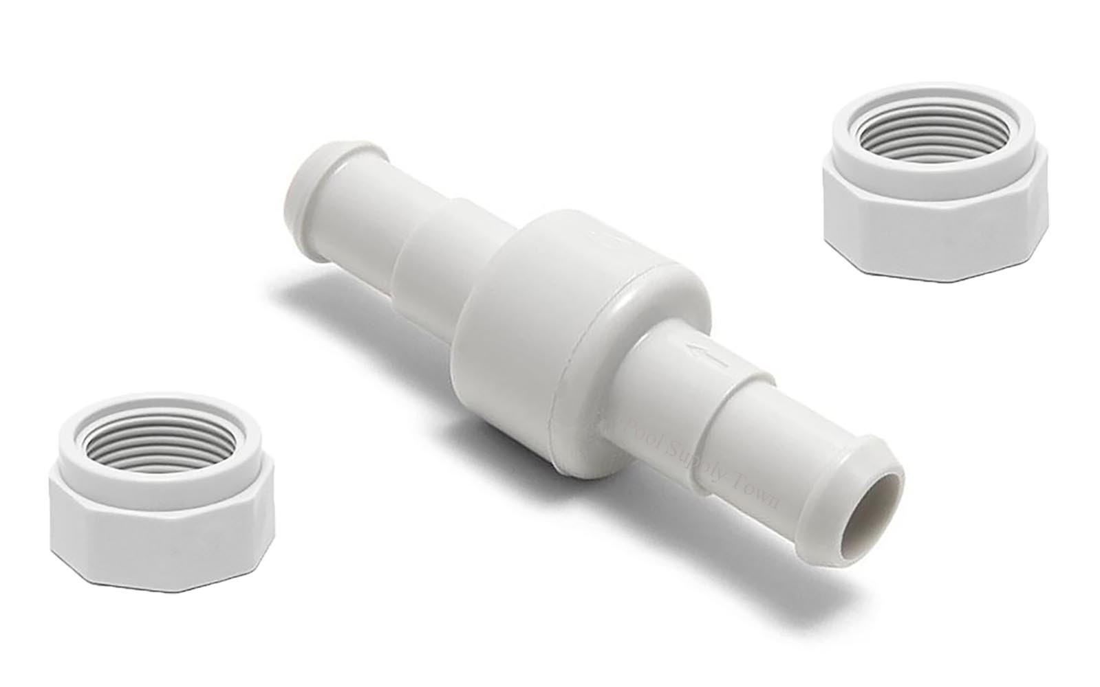 1 Hose Swivel D20 + 2 Hose Nuts D15 Kit for Polaris 280, 380, 180 Pool Feed Hose