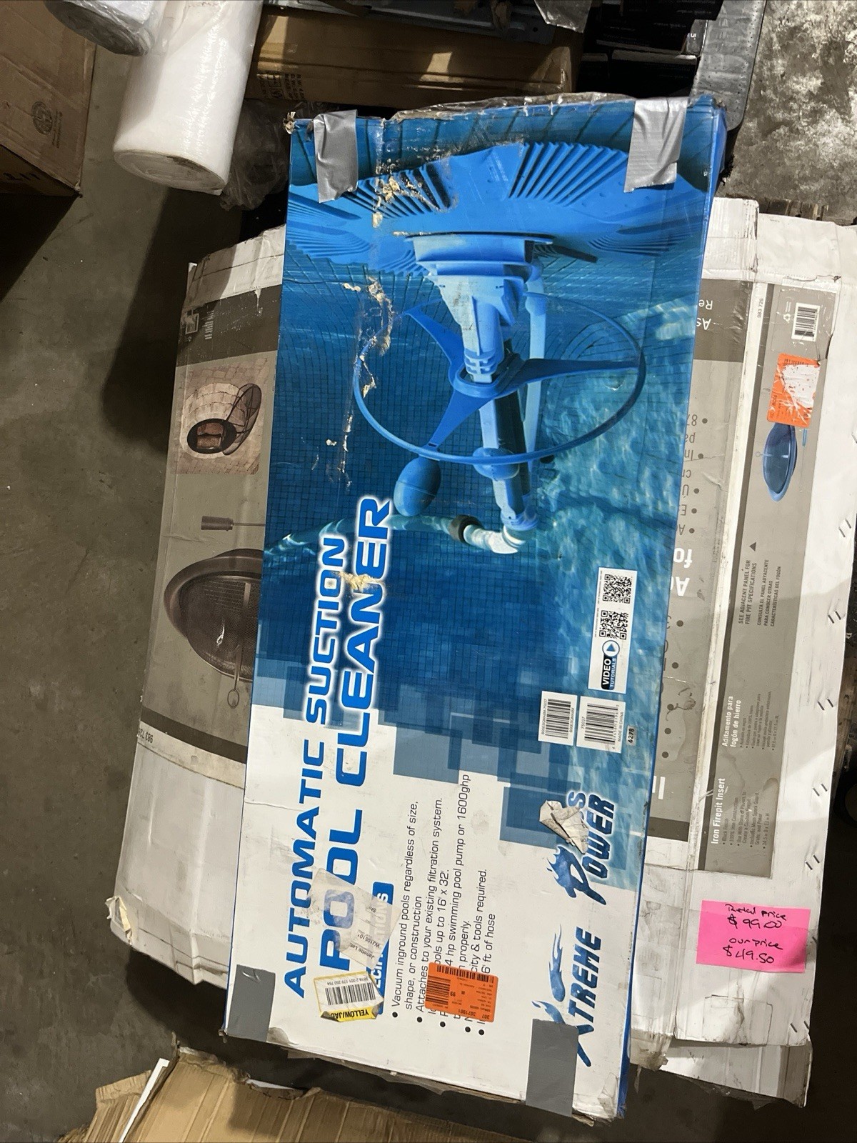 XtremepowerUS 75037 Pool Cleaner Vacuum – Blue