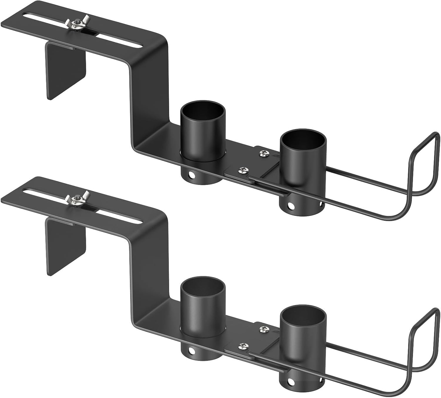 Pool Fence Hooks Adjustable, Heavy Duty Metal Hanger for Pool Equipment, Skimmer