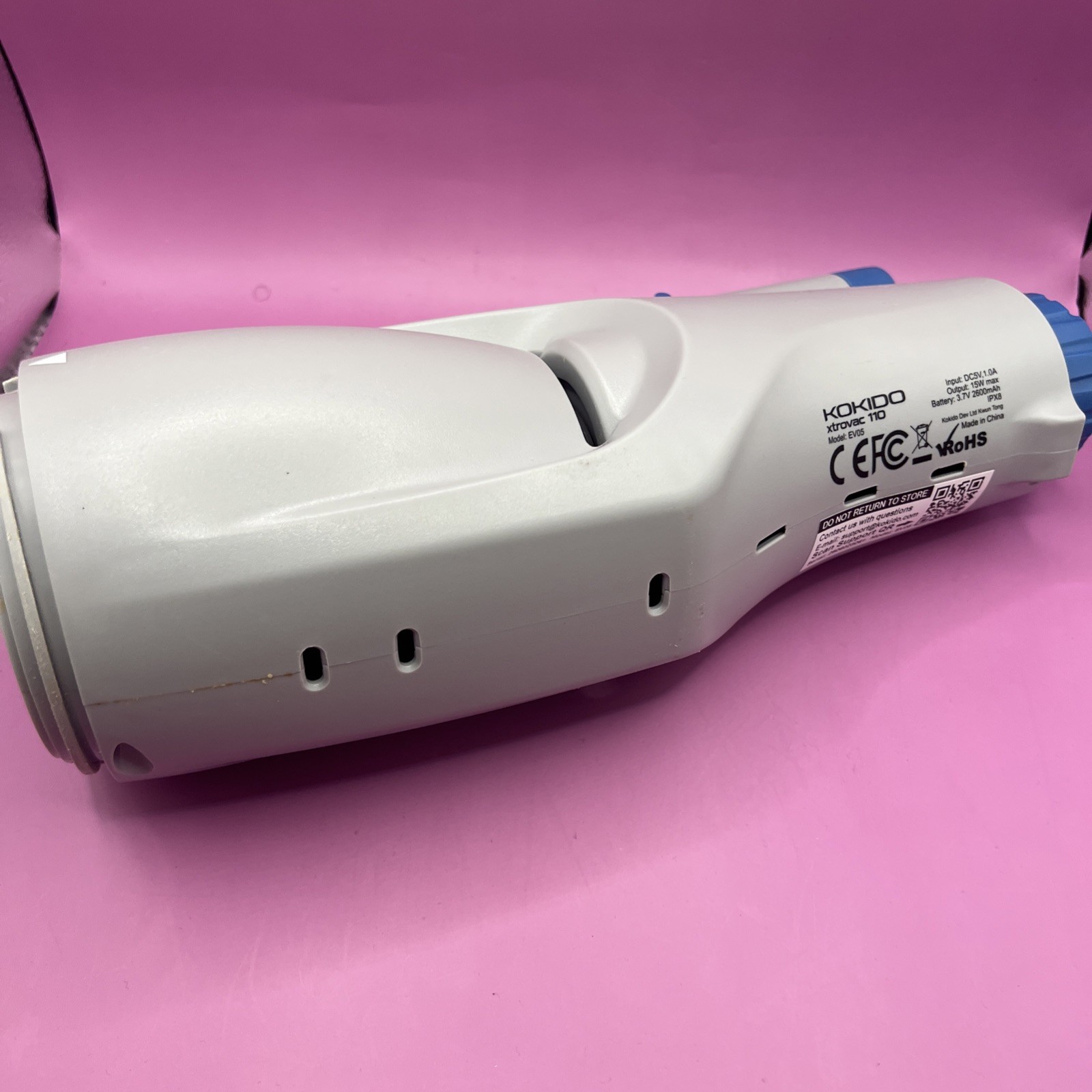 KOKIDO XTROVAC 110 Rechargeable Handheld SWIMMING Pool Vacuum Set Model EV05