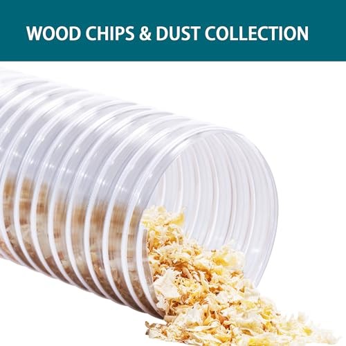 2.5 Inch x 10 Feet Dust Collection Hose – Heavy 2.5 Inch x 10 Feet + 2 clamps