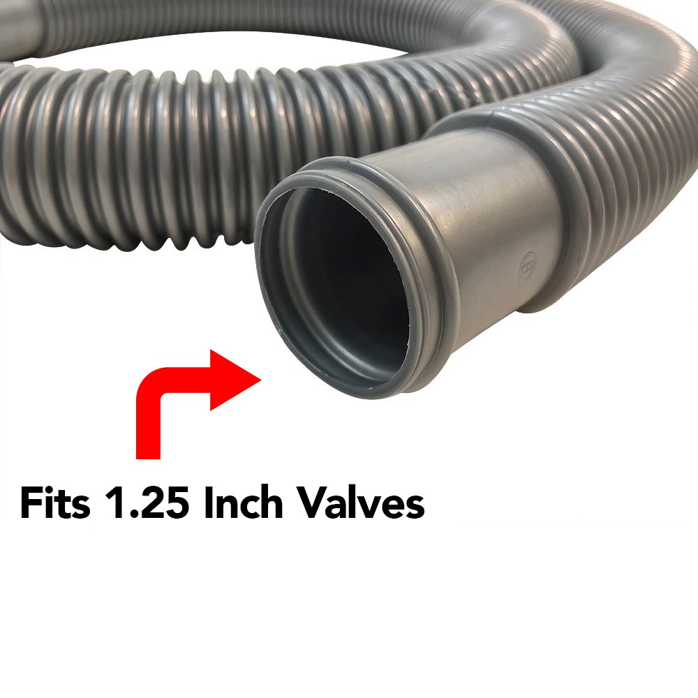 Puri Tech Durable Pool Filter Hose 2pk Above Ground 4 Hose Clamps 1.25 in x 3 ft