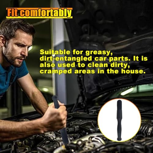 Black Car Parts Washer Brush – Bullet Head Parts Cleaning Brush