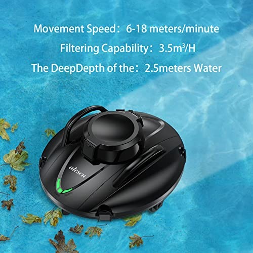 ALESCU CORDLESS ROBOTIC POOL VACUUM DFC/RB/W002 – BLACK