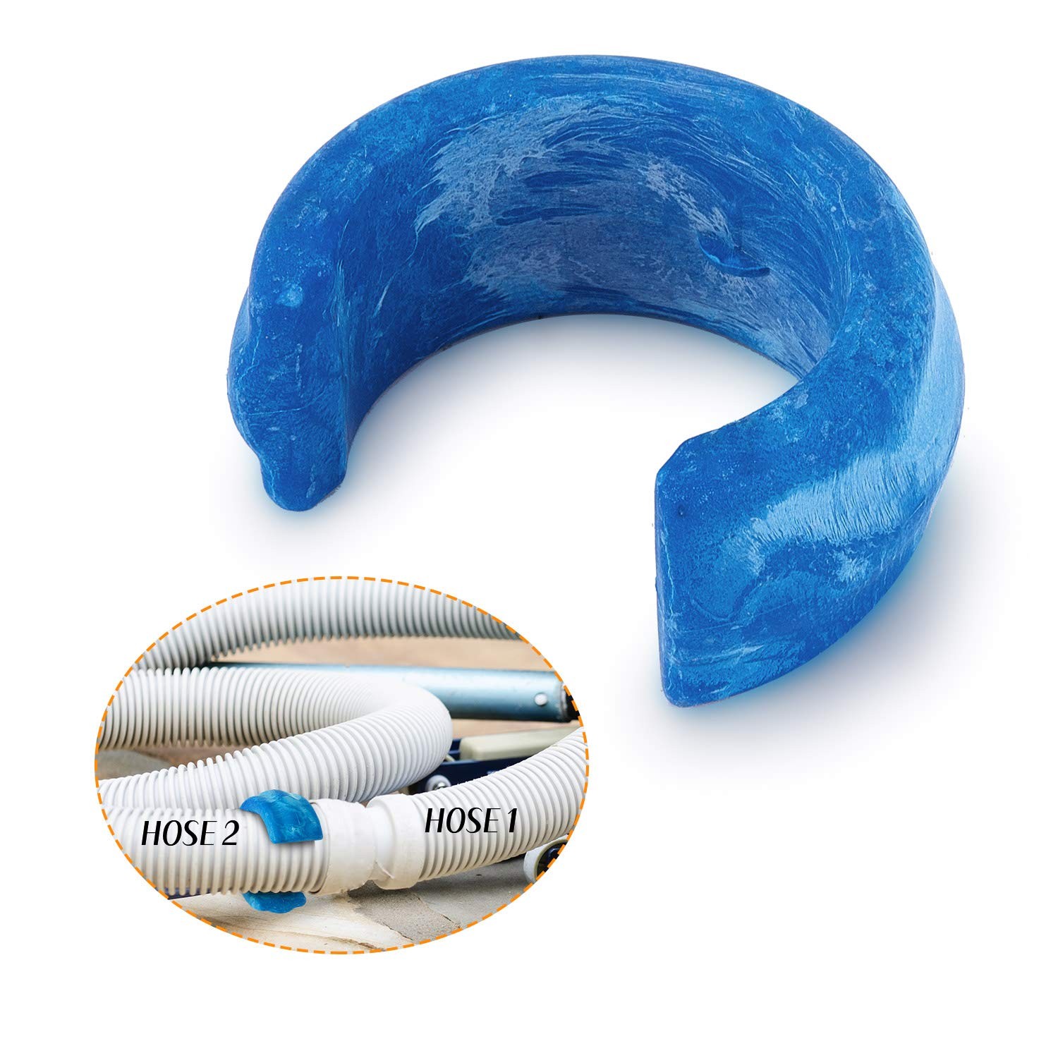 Mudder 4 Pack Pool Cleaner Hose Weight Compatible with 2.6 inches, Blue