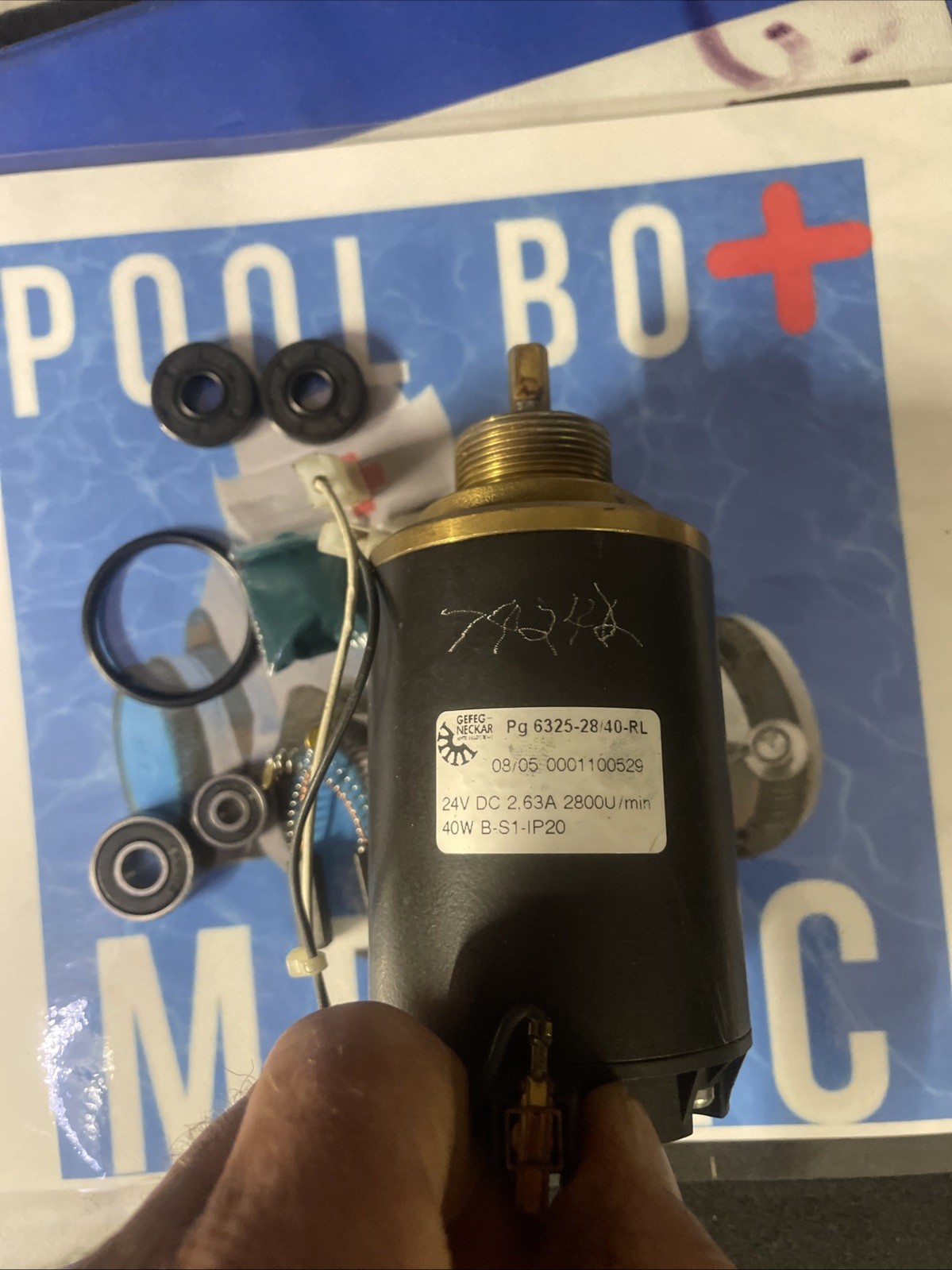 MAYTRONICS DOLPHIN IMPELLER PUMP Rebuild Kit With PULLER MOTOR PG 6325-28/40-RL