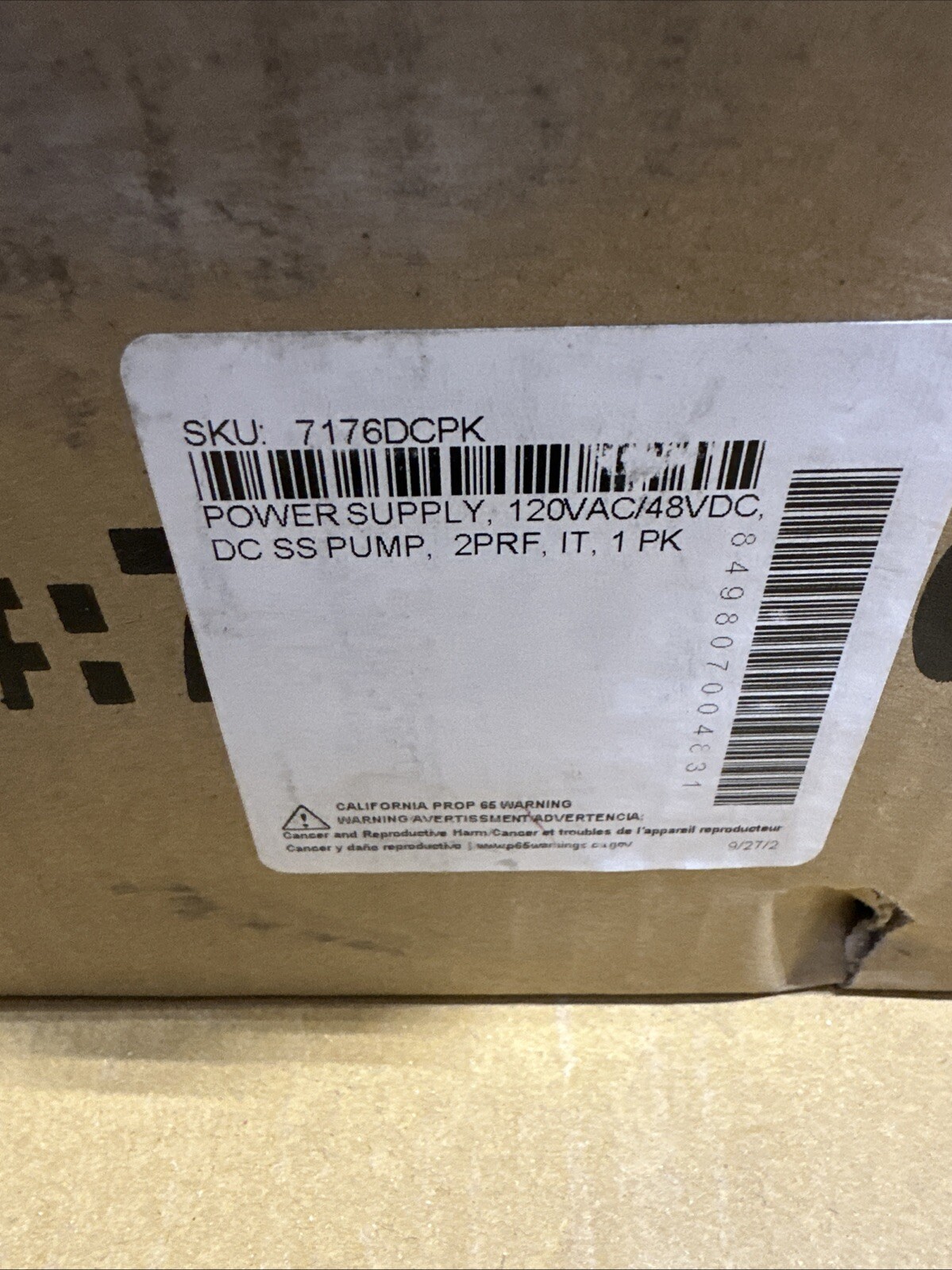 AQUA PRODUCTS AQUABOT ROVER JR POWER SUPPLY SP12023048 7176DC OEM 48 VDC NEW