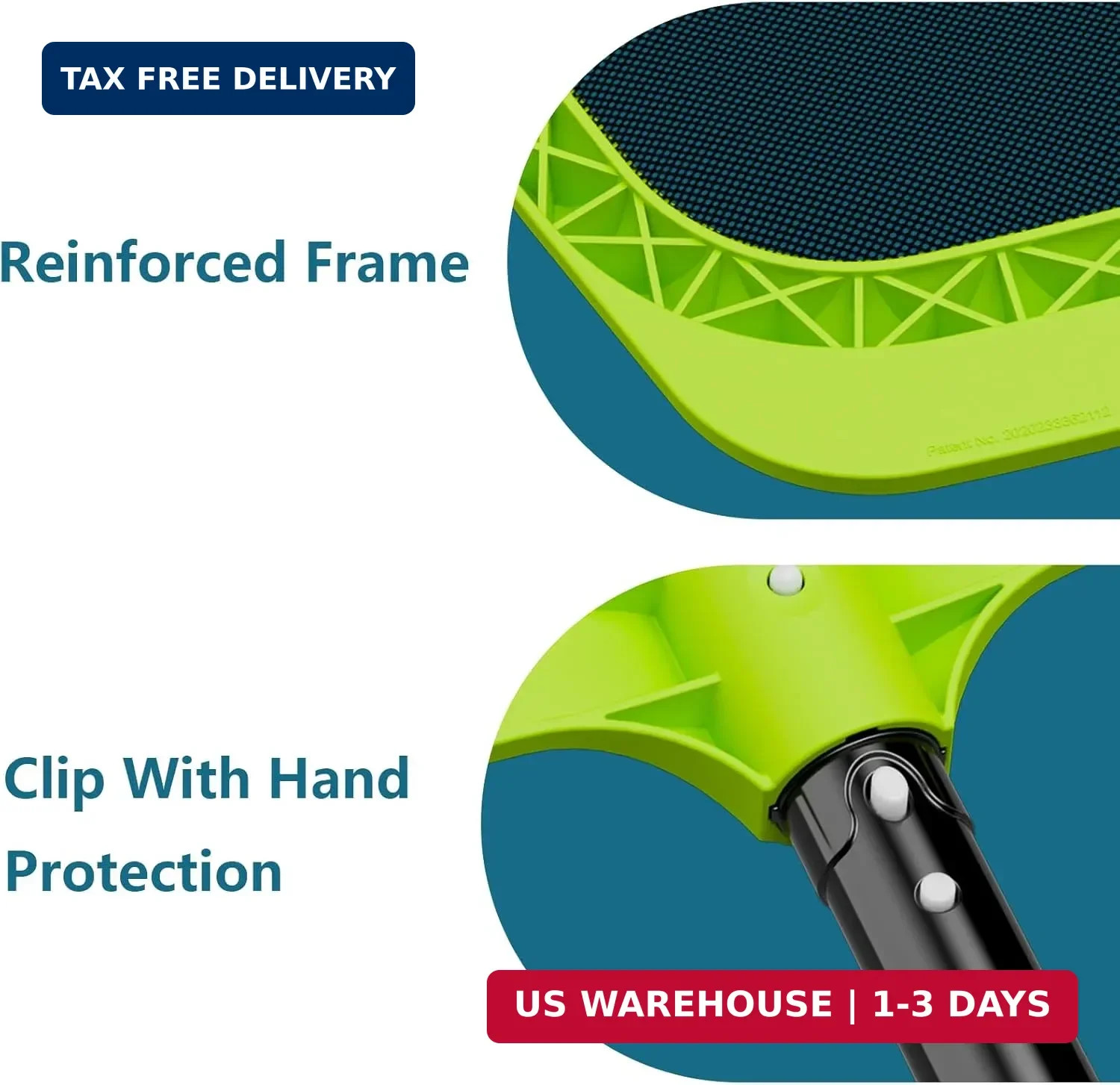 Sepetrel Pool Skimmer Net – Professional Heavy Duty Reinforced Frame Nylon Flat