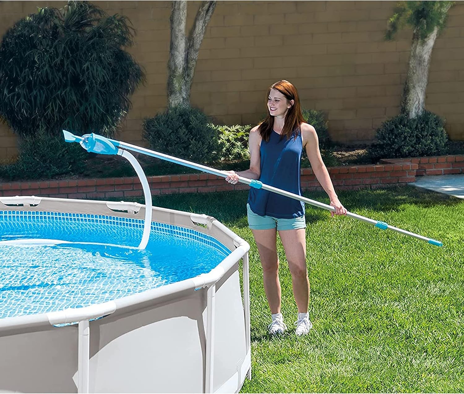 Pool Maintenance Kit for Above Ground Pool w/Vacuum Pole Hose 800 GPH