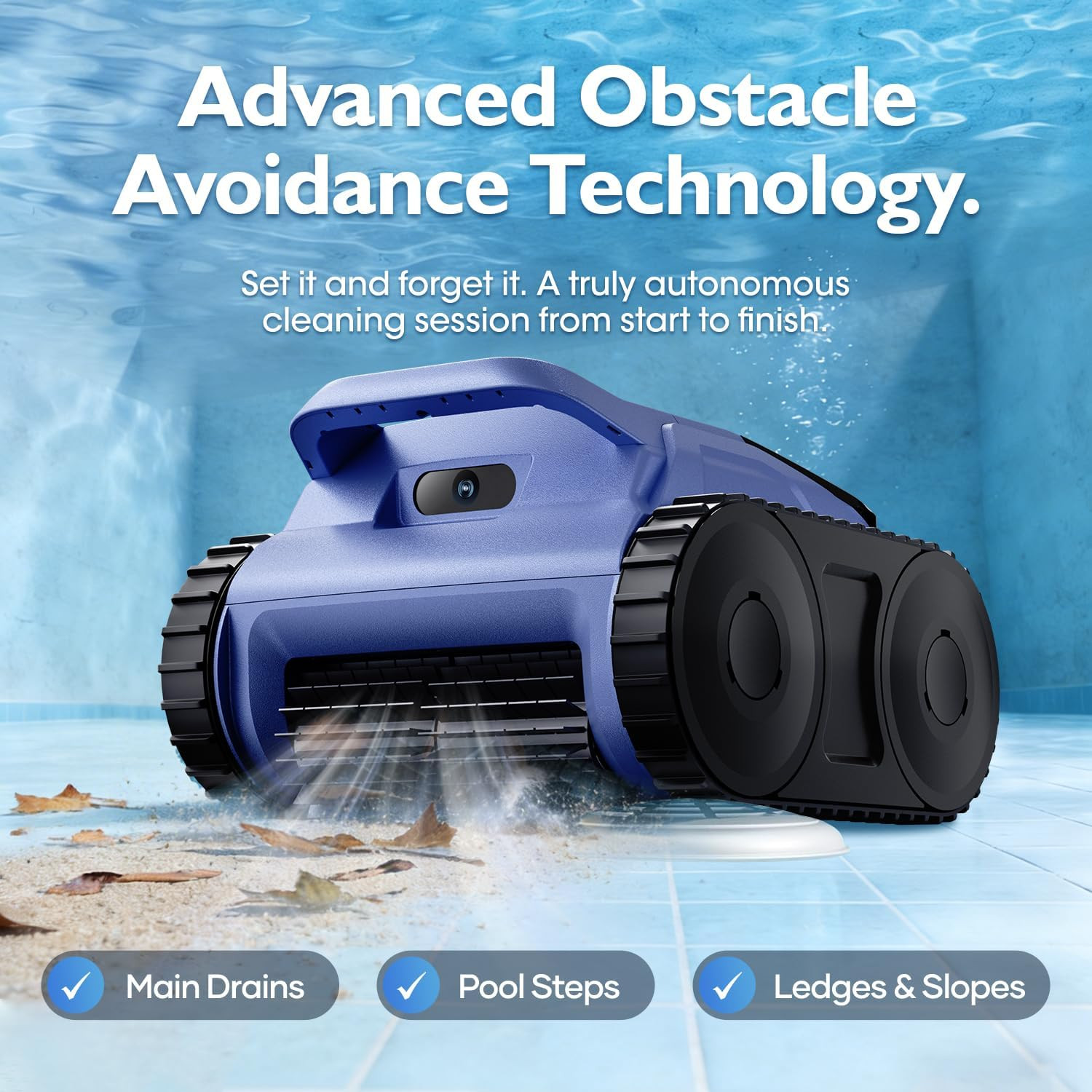 [2026 Release] Automatic Robotic Pool Vacuum for Inground & above Ground Pools,