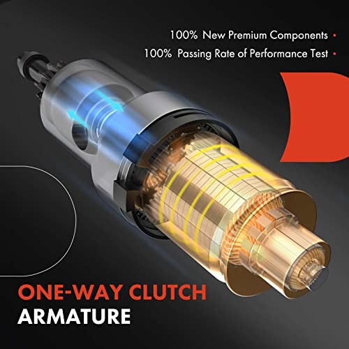 Starter Motor, 12V 1.2KW 11 Teeth CW, Compatible with Mazda | for Mazda 3