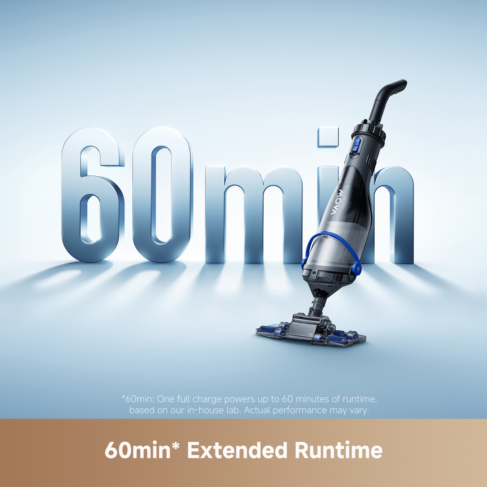 MOVA Handler V10 Cordless Handheld Pool Vacuum, 4,200LPH Suction 60min Runtime