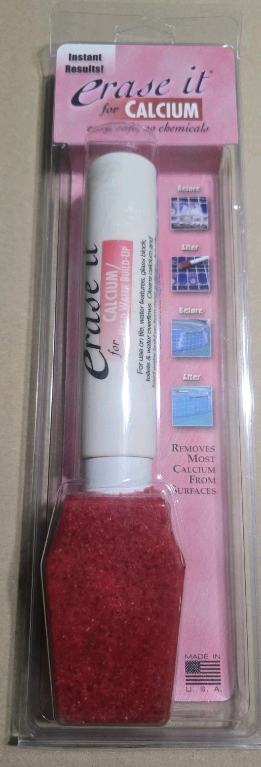 (New) Erase-It 85001 Calcium Eraser for Tile & Concrete Swimming Pools