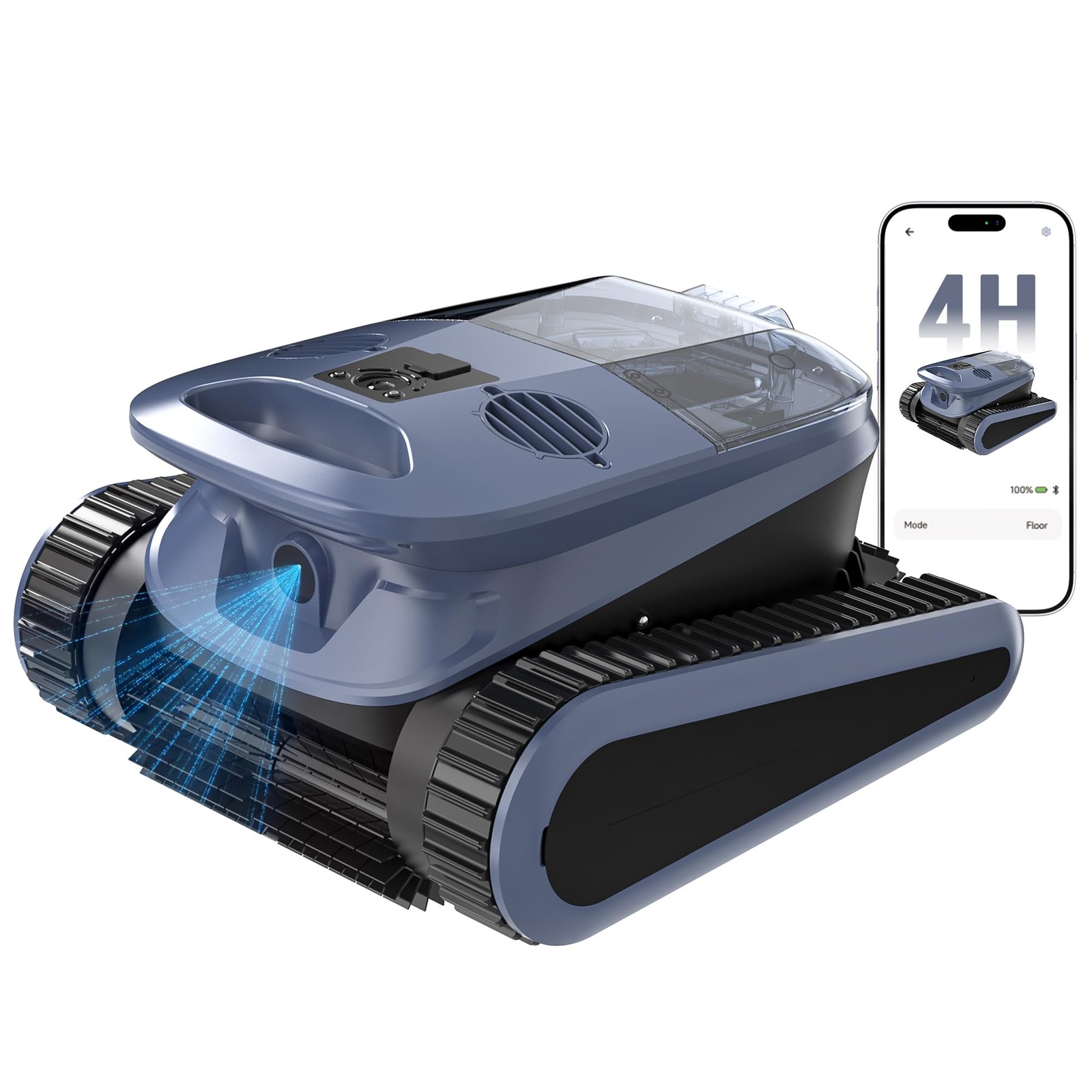 (2026 New) 240-Min Cordless Robotic Pool Cleaner, Wall-Climbing