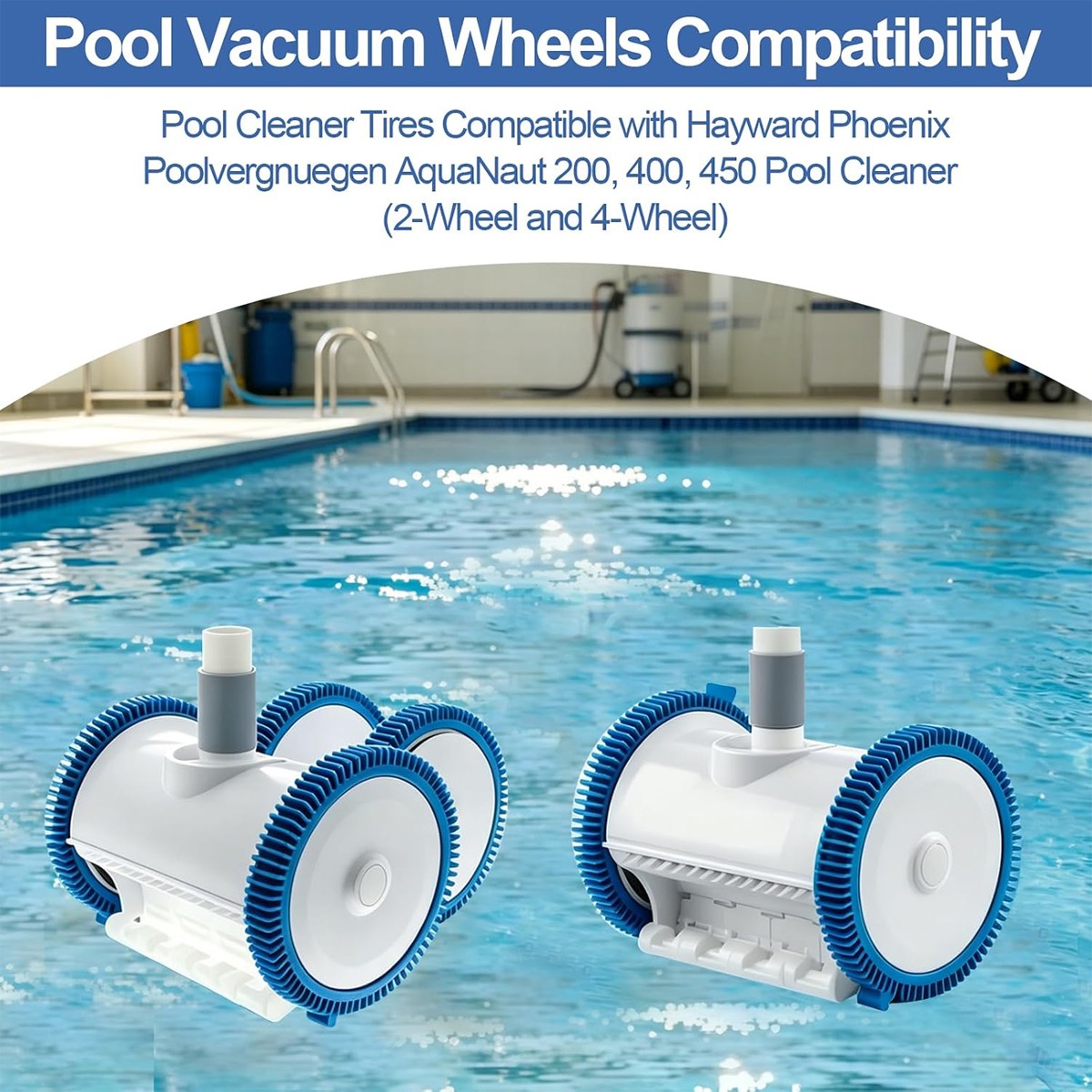 896584000-143 Blue Front Tire Kit with Super Hump Replacement Tires Compatible