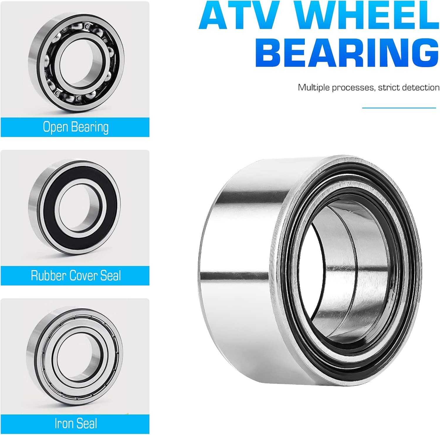 Rear Left Right CV Axle & Wheel Bearing Kit for Polaris RZR S 900/4 900