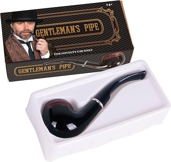5.5 Inches Fake Cigar Smoke Pipes for Smoking – Costume Prop Pipe Toy – Detectiv