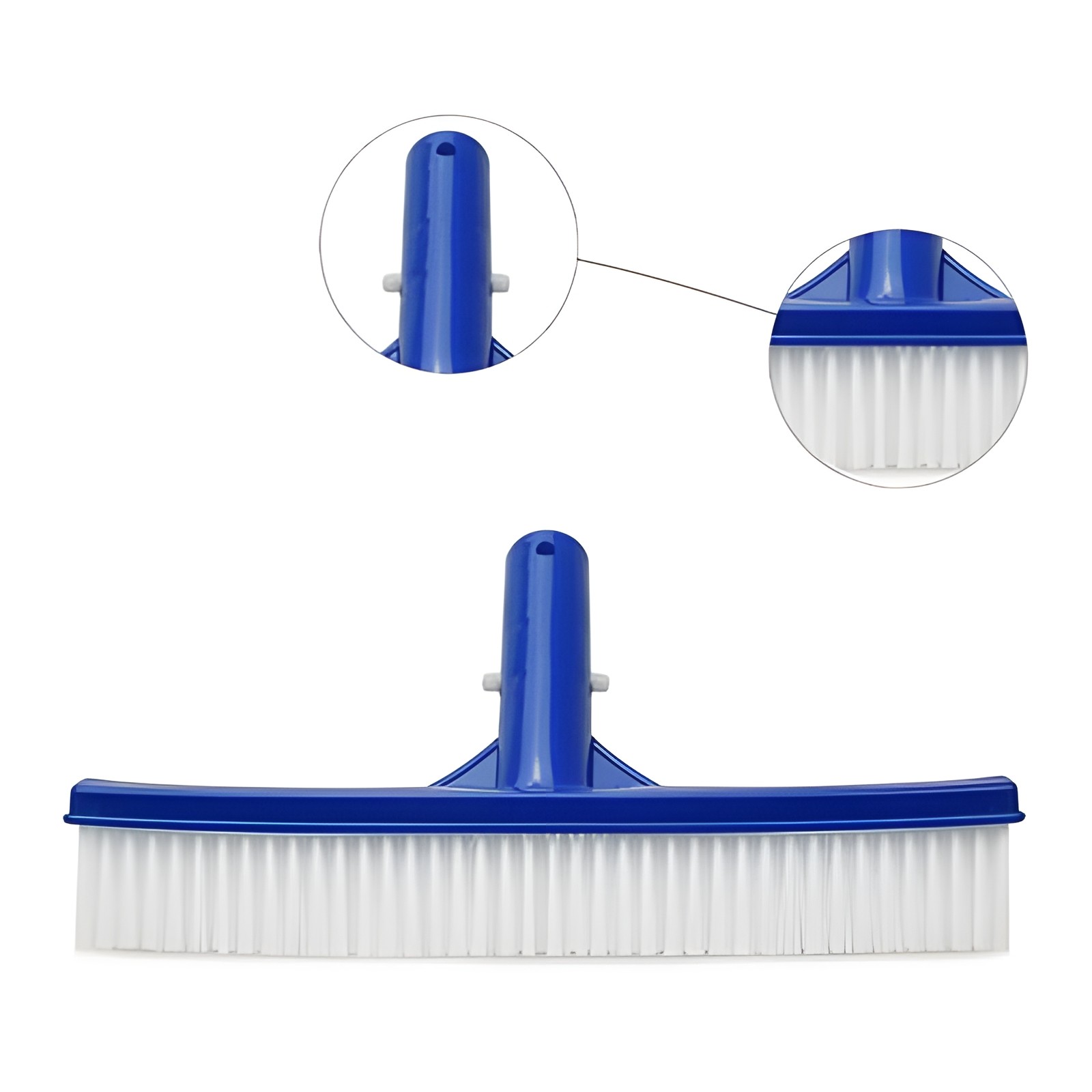 10&Prime; Heavy Duty Swimming Pool Brush Floor Wall Cleaner Head Blue New