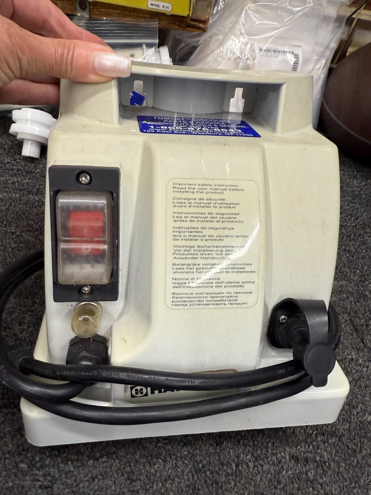 HAYWARD 110V SHARKVAC & TIGERSHARK POWER SUPPLY RC9740CUB ( USED