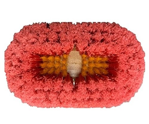 Shurhold 965 Combo Bristle Deck Brush 6 Inch Red Marine Cleaning Brush