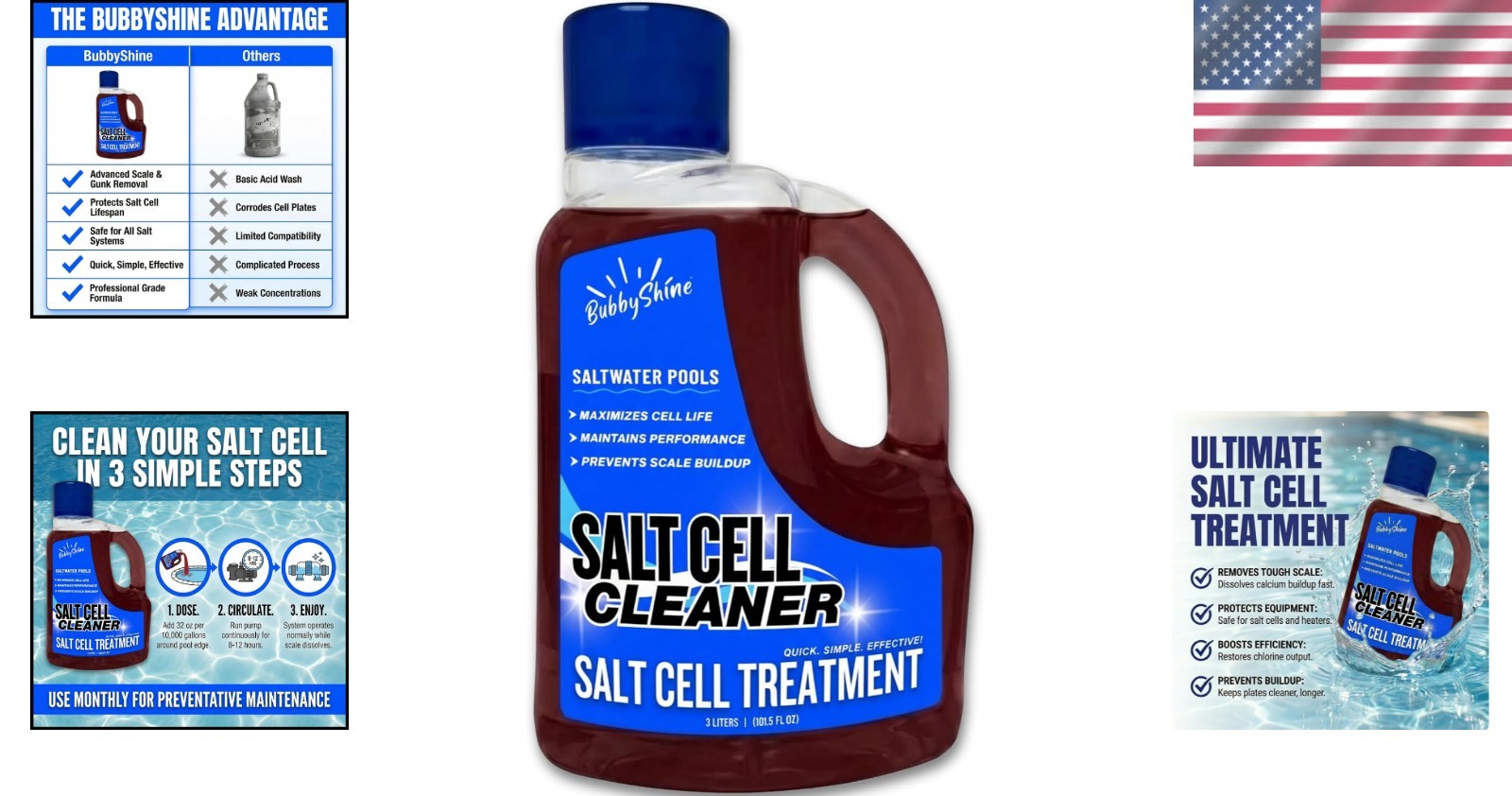 3L Salt Cell Cleaner for Saltwater Pools – Supports SWG Performance & Cleaning