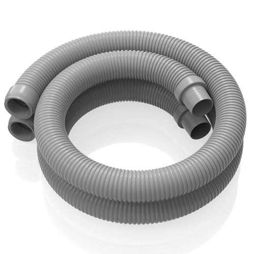 Pool Vacuum Hose 2-Pack, Spare & Replacement, 40&Prime; 1.5in x 40in (2 PACK) Gray