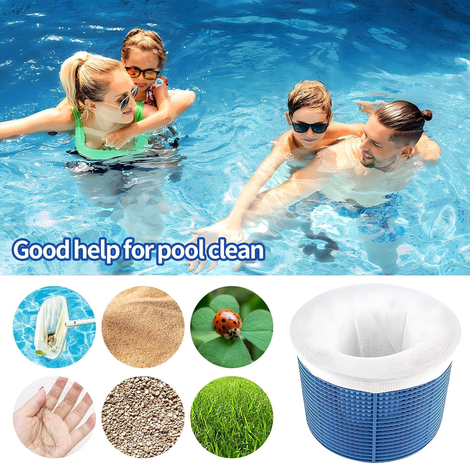 30-Packs Pool Skimmer Socks above Ground Pool Ultra Fine Mesh Screen