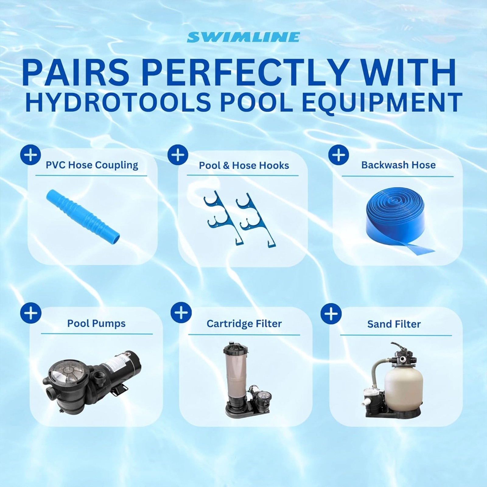 Pool Vacuum Hose 40 Foot Spiral Wound Swivel Cuff Kink Resistant Heavy Duty