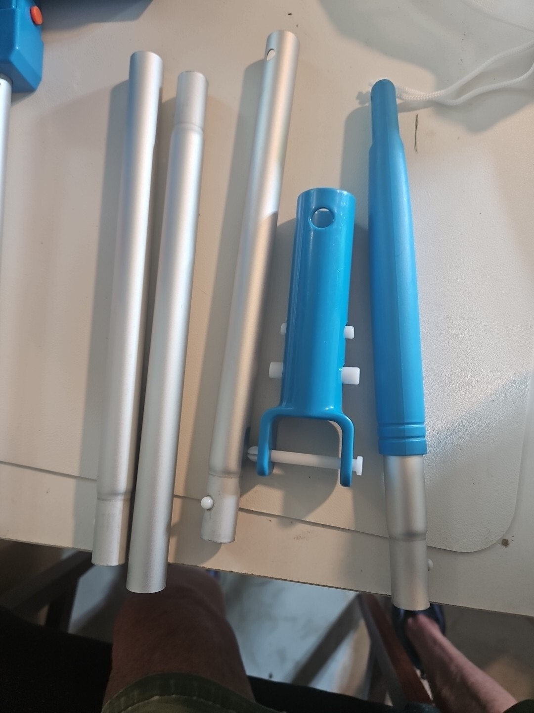 Handheld Vacuum Swimming Pool Jet Cleaner 5Section Pole Ground Spa Pond Fountain
