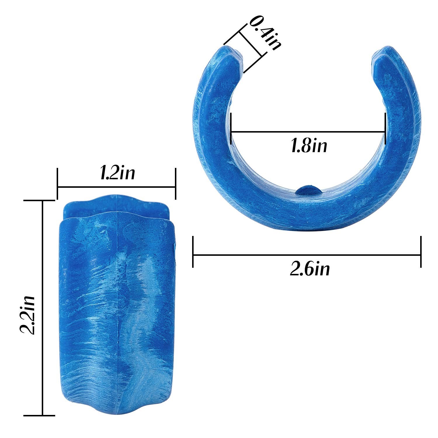 Mudder 4 Pack Pool Cleaner Hose Weight Compatible with 2.6 inches, Blue
