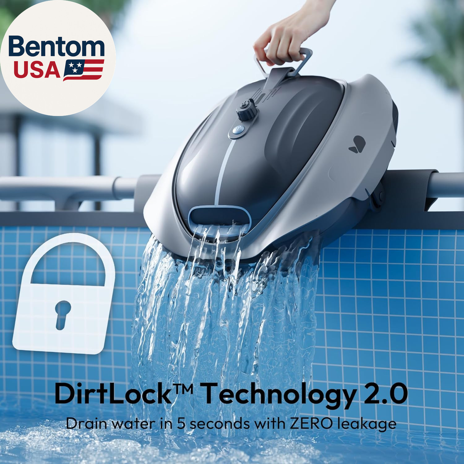 Bubot 300P Cordless Pool Vacuum, Robotic Pool Cleaner with Industry Leading Suct