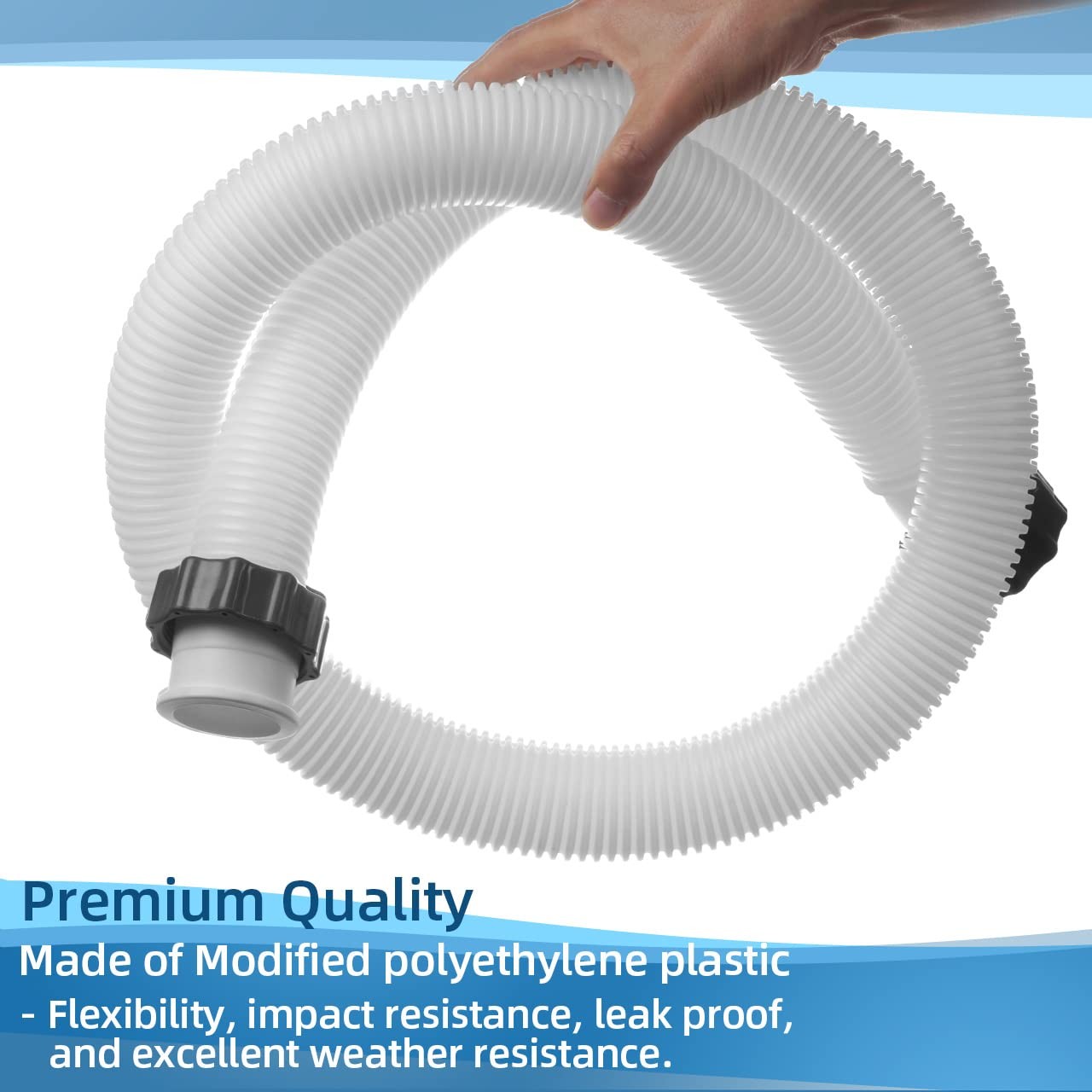1.5&Prime; Pool Pump Hose for Coleman Intex, 1.5 inch inches x 59 inches, Green