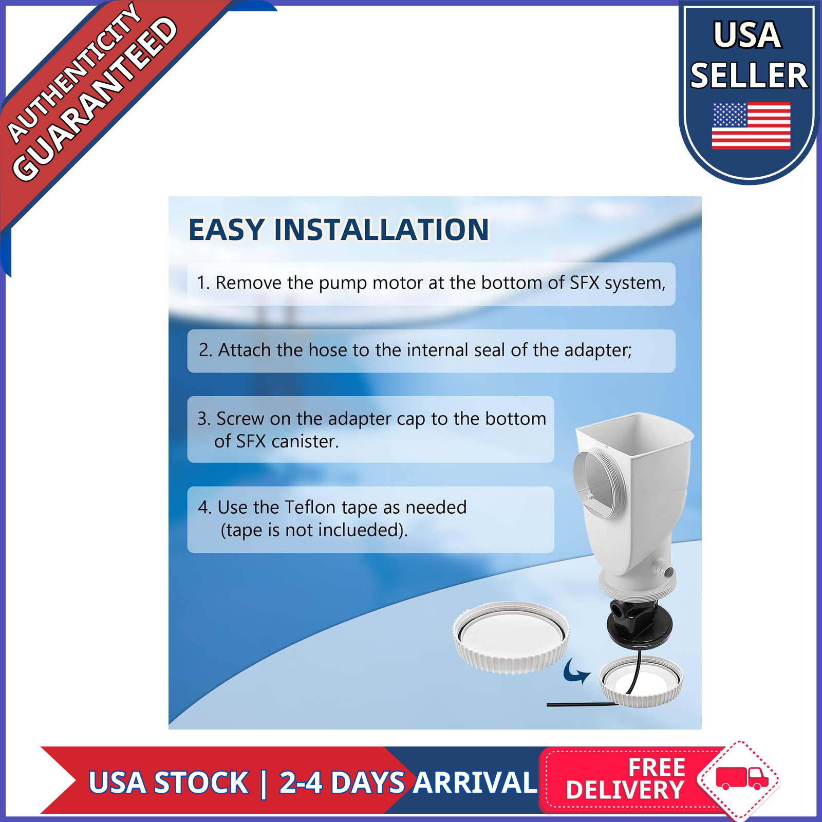 Conversion Kit Replacement for Summer Waves Skimmer Pumps SFX1000 SFX1500 SFX600