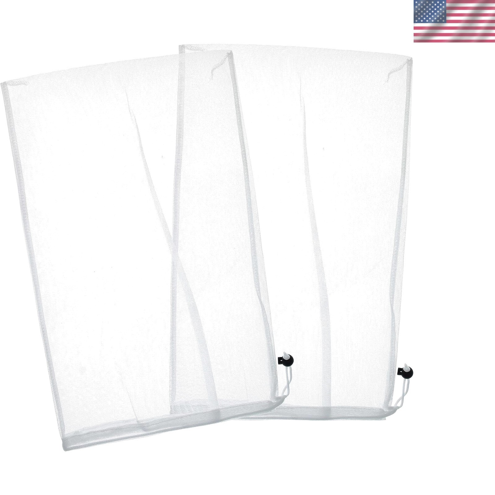 2-Pack Fine Mesh Filter Bags for Leaf Vacuum Pool Cleaners, 12&Prime; x 20&Prime;