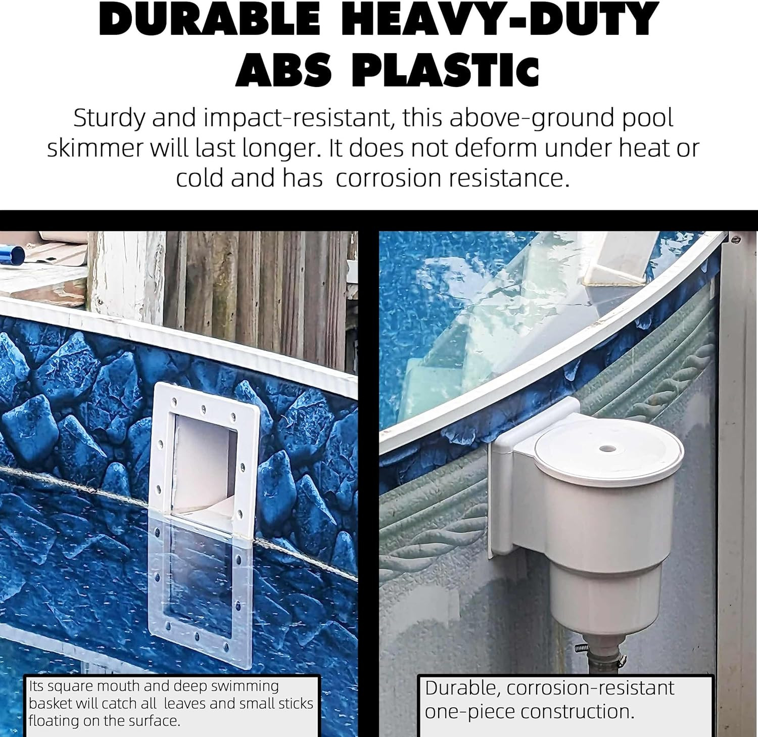 Universal Fit above Ground Pool Skimmer Pool Skimmer Accessory Kit ABS Plastic T