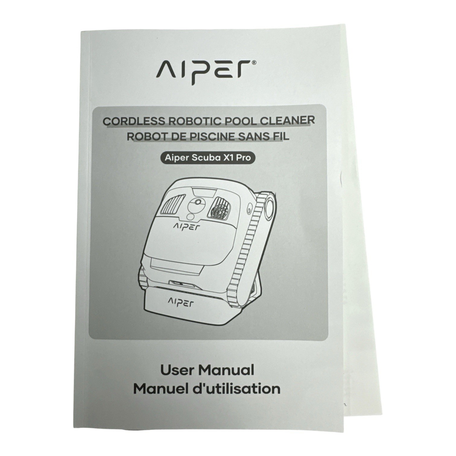 Aiper Scuba X1 Pro Smart Robotic Pool Cleaner Cordless Used