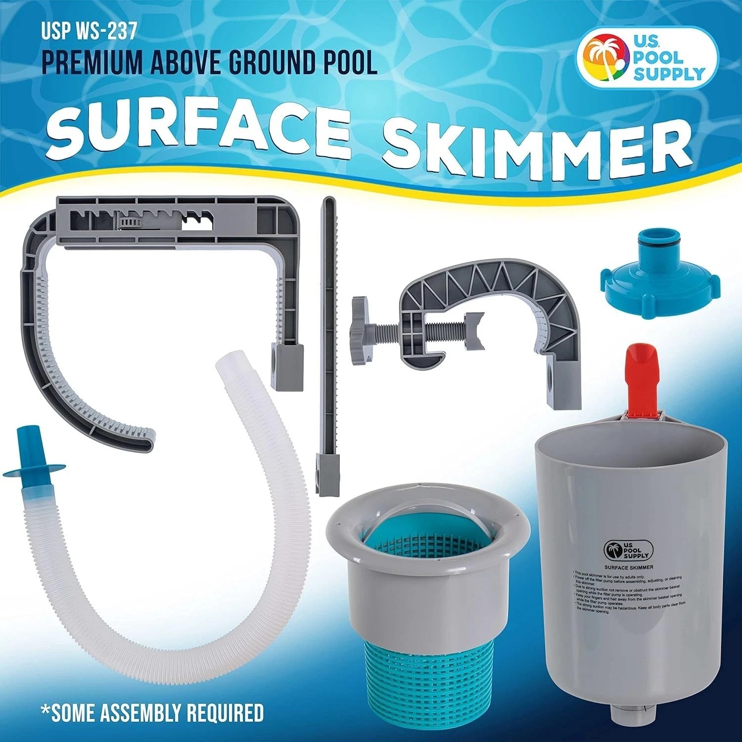 Automatic Above Ground Pool Skimmer – Lightweight, Efficient, and Portable