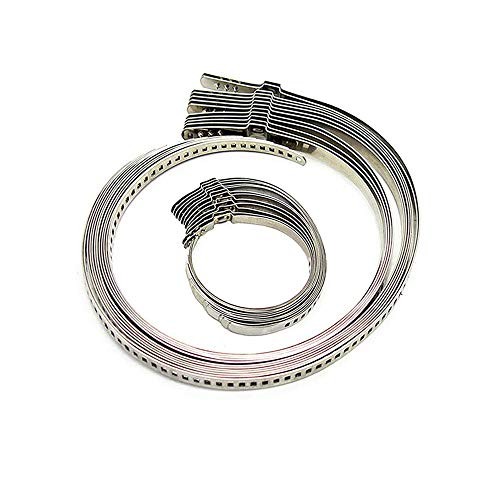 Stainless Steel Universal Adjustable AXLE CV Joint Boot Crimp Clamp Kit, CV