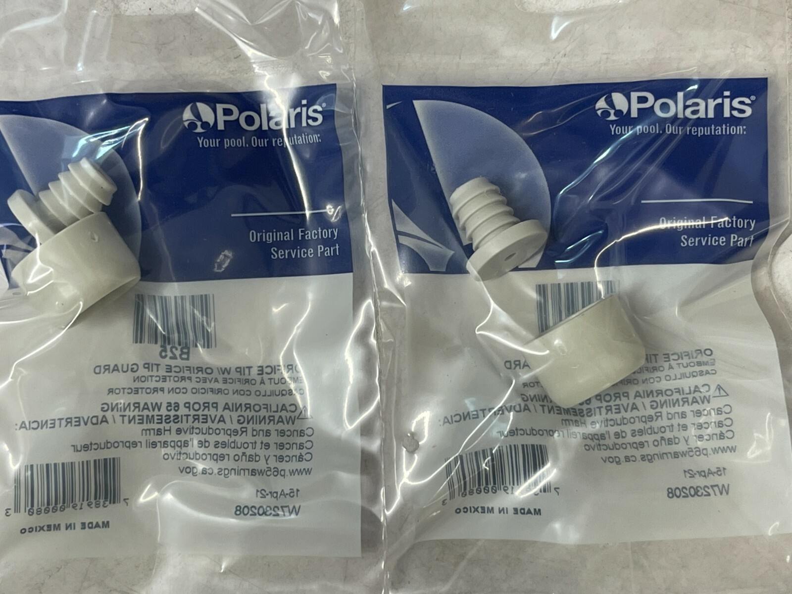Lot of 2 GENUINE Zodiac Polaris Orifice Tip w/ Guard Replacement B25