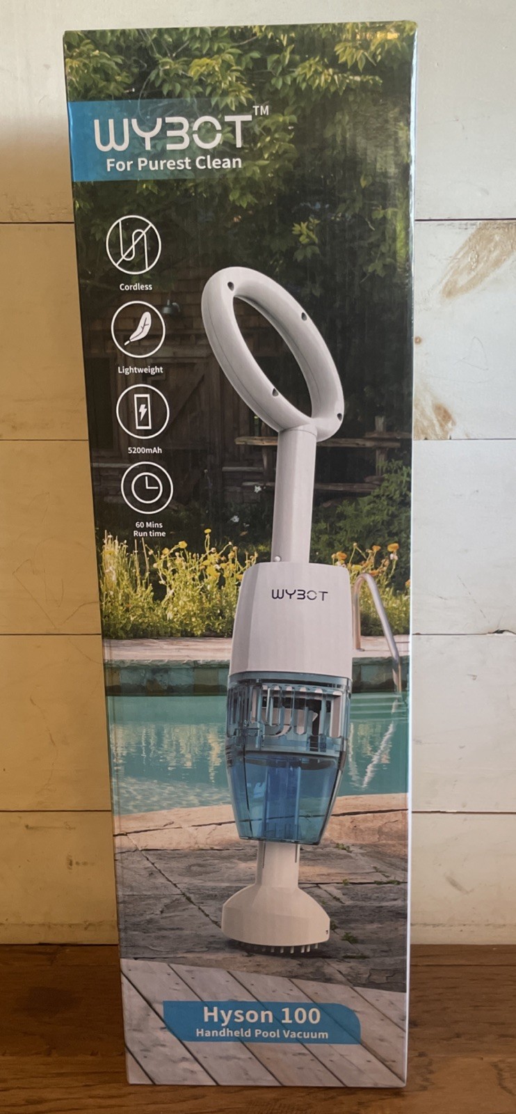 WYBOT Handheld Pool Vacuum Cleaner Rechargeable Spa Hot Tub Cleaner NEW