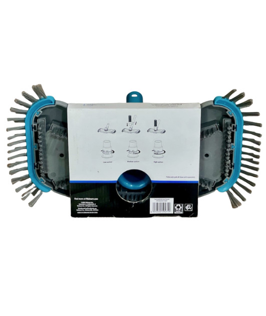 Mainstays Pool Vacuum Head Weighted w/ Brushes Fits 1.25” & 1.5” Hose Blue