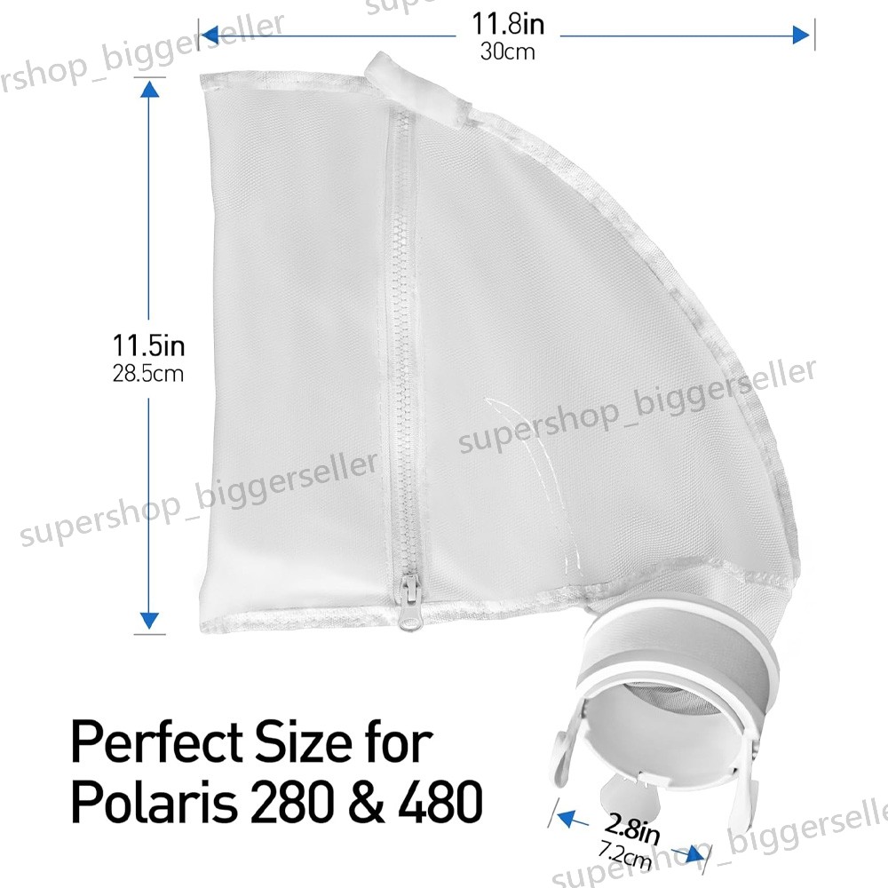4Pack Polaris 280 Replacement For 280 480 Pool Cleaner Zipper Bag K13 K16