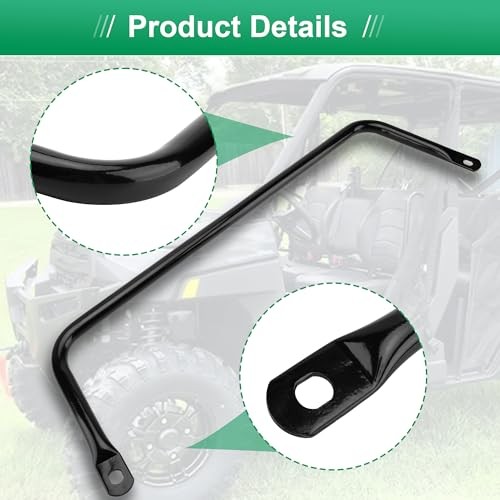 Stabilizer Tube Glossy Black 5341248-458 Compatible with Polaris Ranger 1000