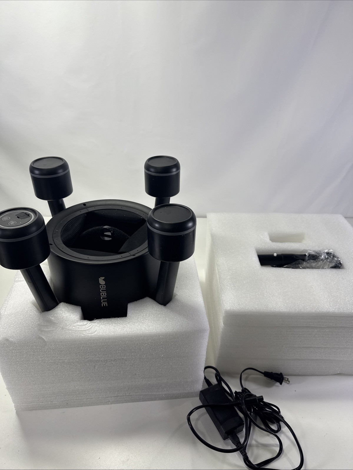 BUBLUE F10 Robotic Pool Surface Skimmer Cleaner App Control 5L Filter Dual Motor