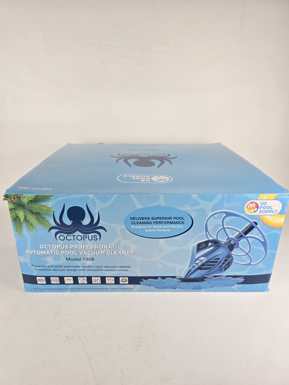 Octopus Automatic Pool Vacuum Cleaner, Hose Set, Powerful Suction Removes Debris