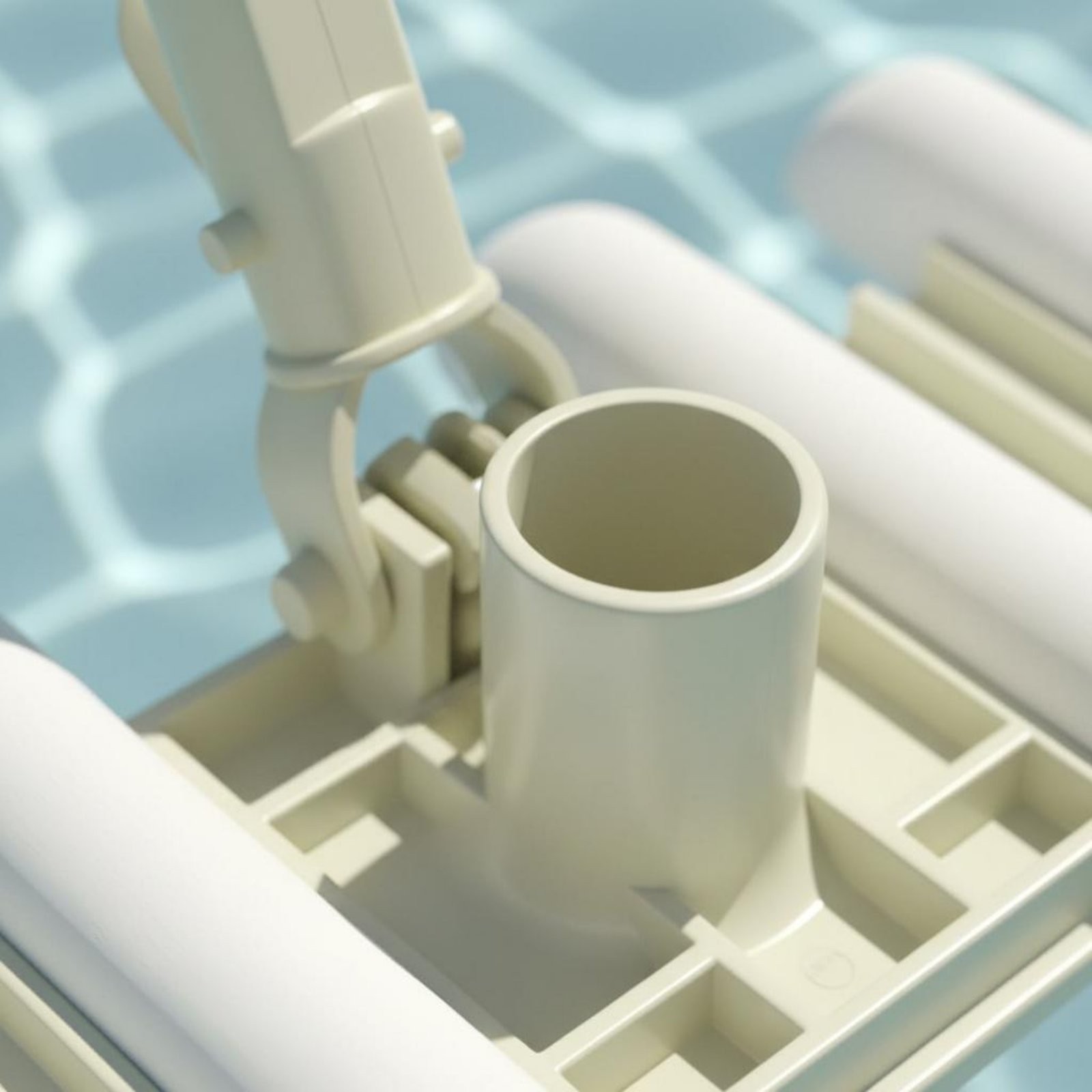 Pool Vacuum Head with Brush Bottom Cleaning Wide Pool Vacuum Head