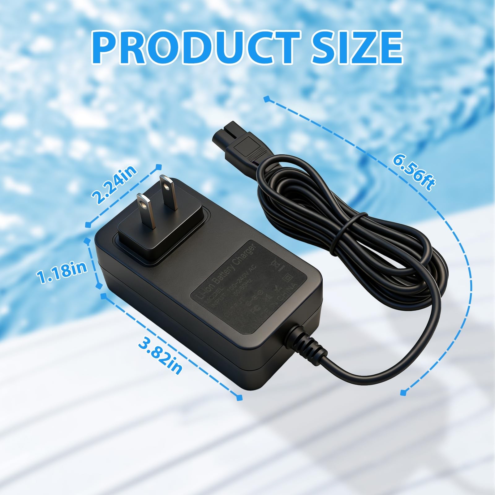 25.2V Adapter Charger Compatible with Wybot C1 C2 C2B OS7010C Robotic Pool Cl…