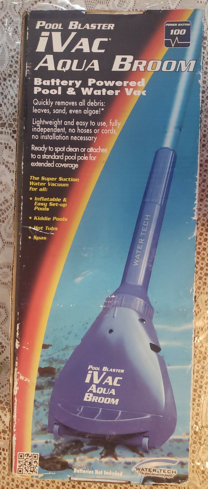 water tech pool blaster ivac aqua broom – new in box