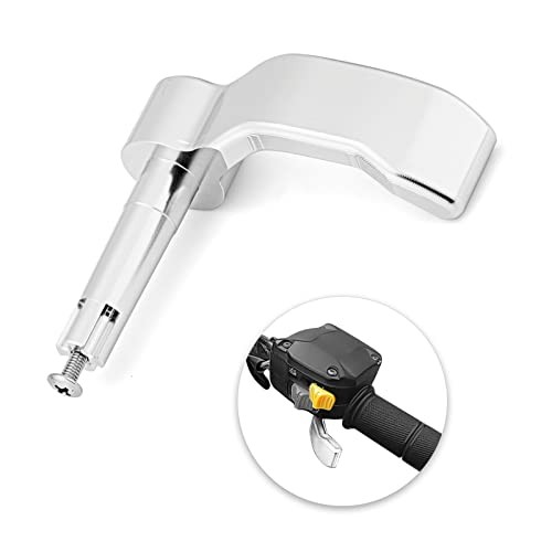 Thumb Throttle Lever Non-Slip Aluminum Replacement Compatible with Silver